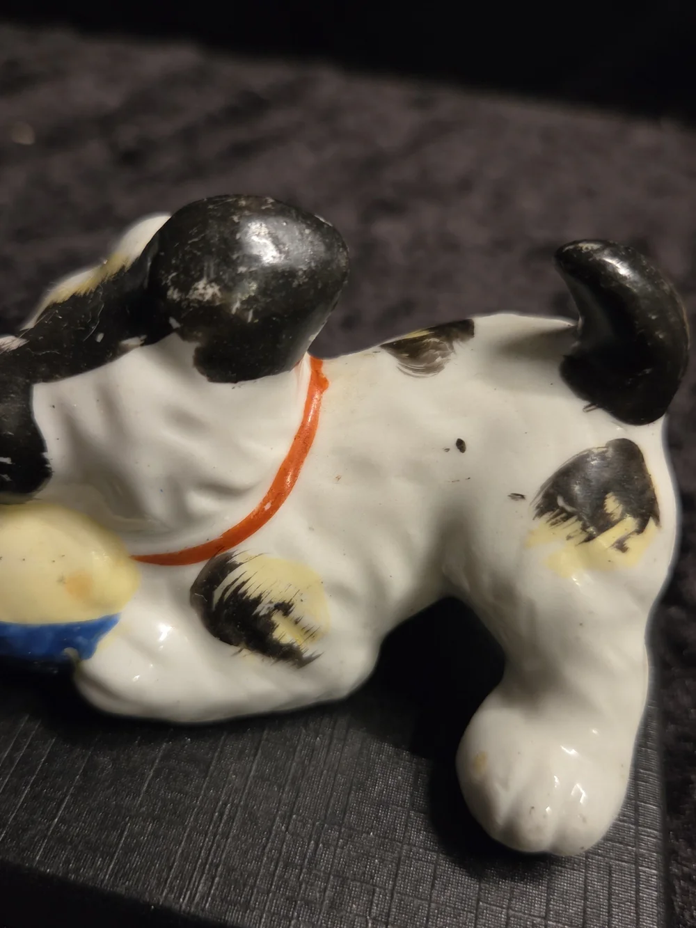 Vintage Scotty Scottie Scottish Terrier Ball Porcelain Figurine Occupied Japan